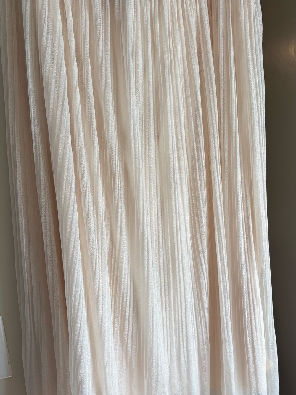 Metro Wear Pleated Circle Skirt in Light Blush